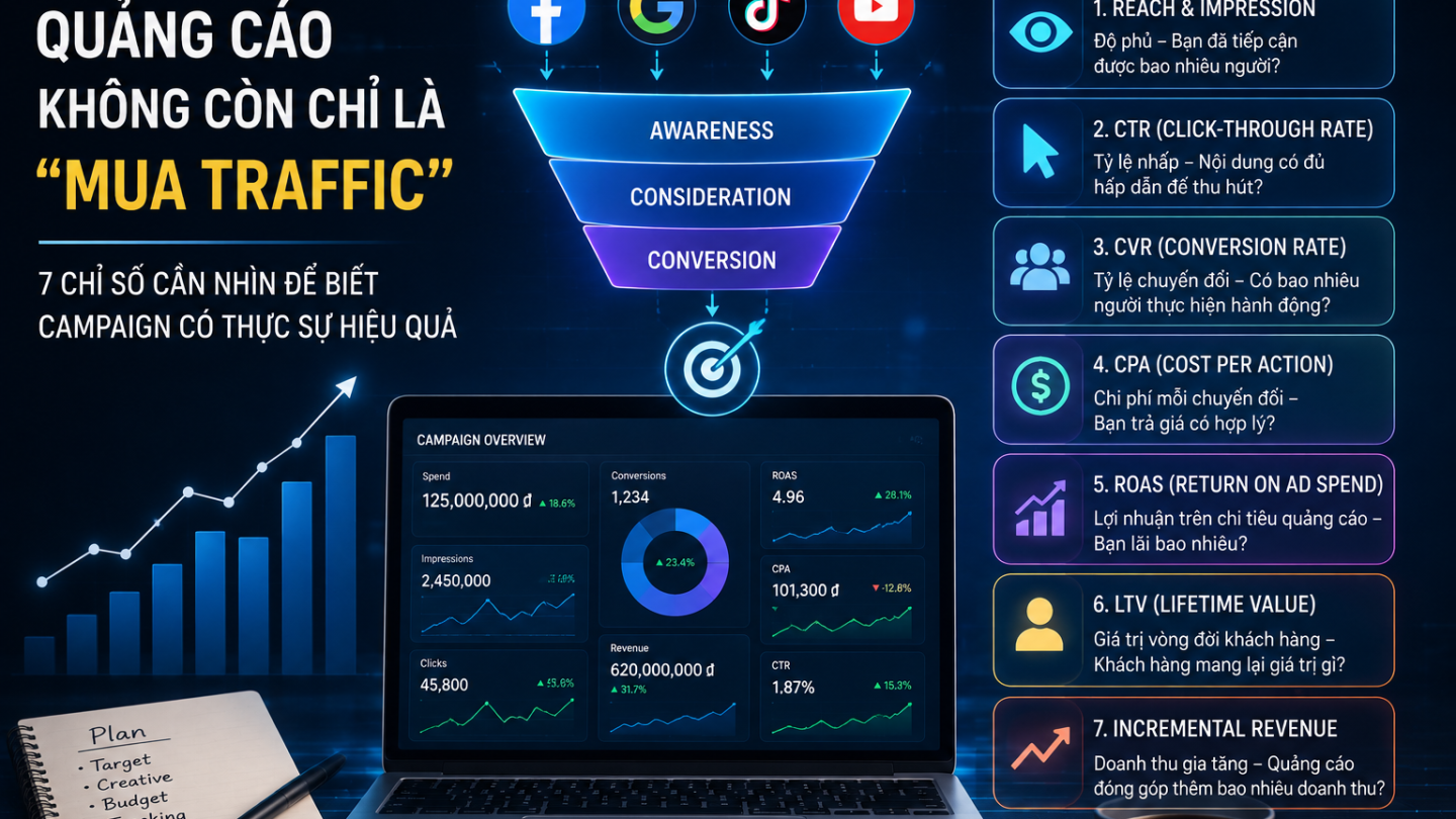 Quảng cáo không còn chỉ là "mua traffic"